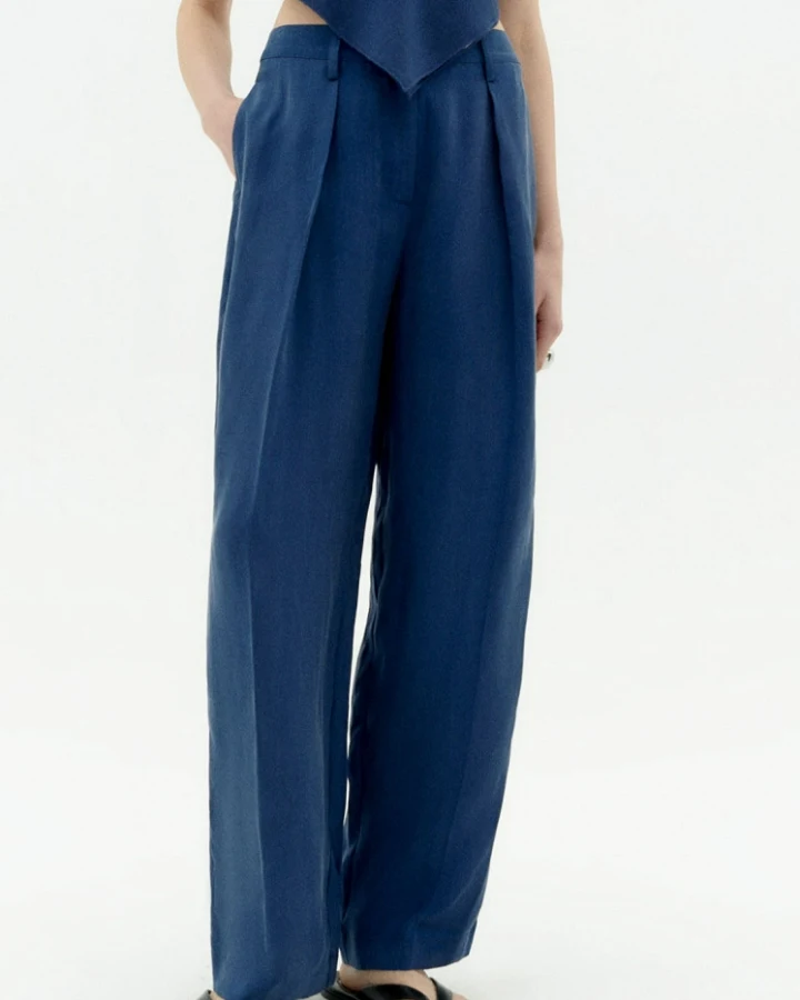 Thinking MU Damen vegan Hose Cirila Blau