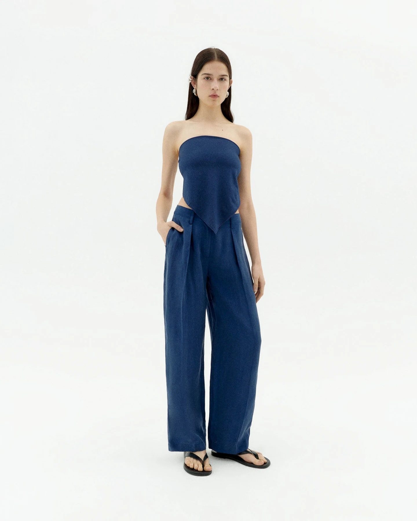 Thinking MU Damen vegan Hose Cirila Blau – Ansicht 2