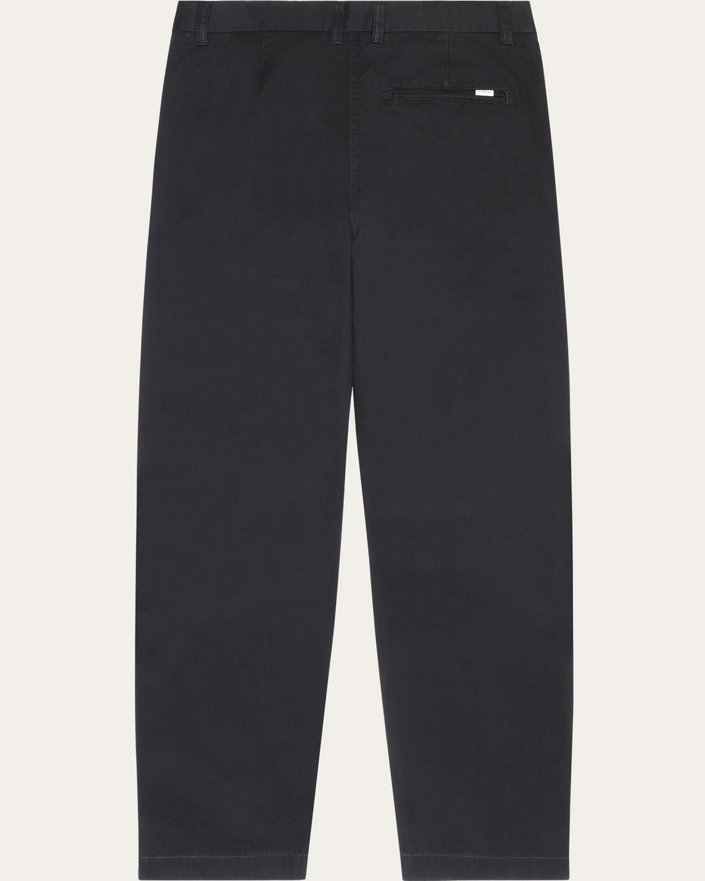 KnowledgeCotton Apparel Herren vegan Chino-Hose Wide Flint Black Jet – Ansicht 2