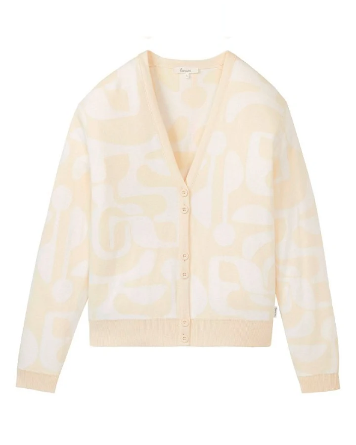 Tranquillo - Women's Lockere Strickjacke - Freizeitjacke Gr XL weiß/beige