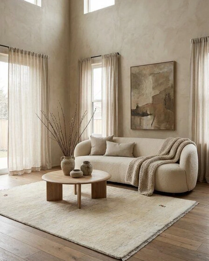 Gabbeh Beige „Rugtales“ aus Schurwolle, 123x184 cm