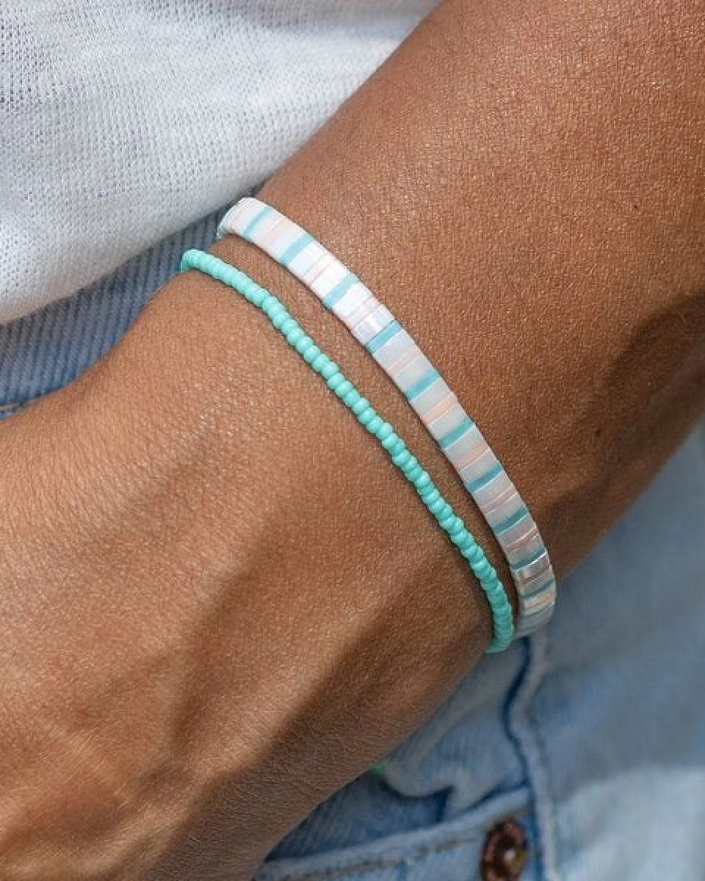 juni Tila Armband "French Riviera" - optional als Set mit türkisem Perlenarmband – Ansicht 2