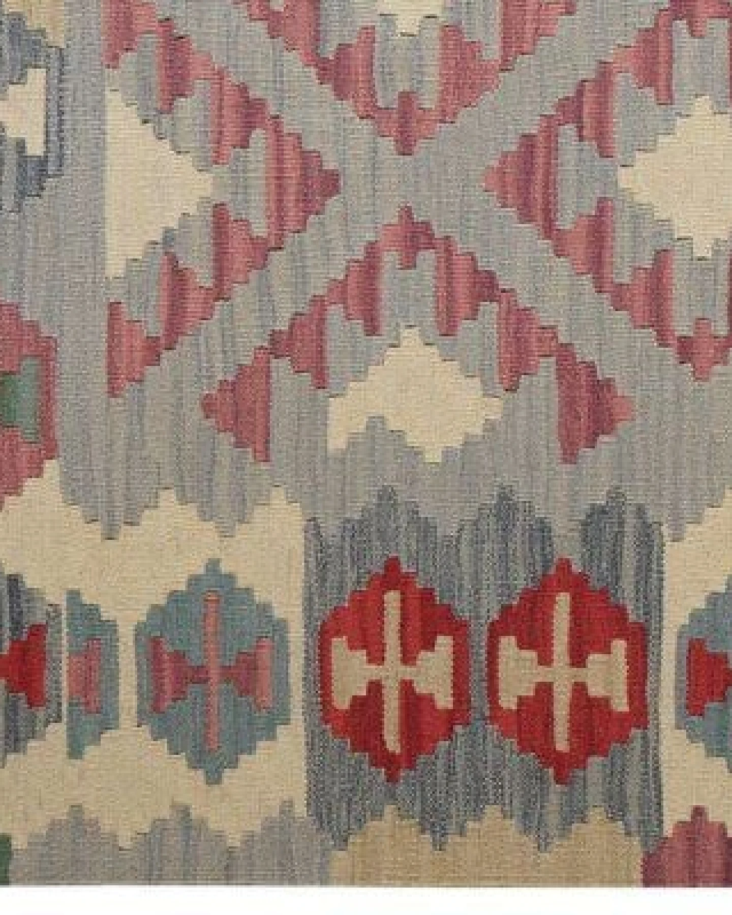 Kelim Gashgai Grau „Rugtales“ aus Schurwolle, 154x191 cm – Ansicht 4