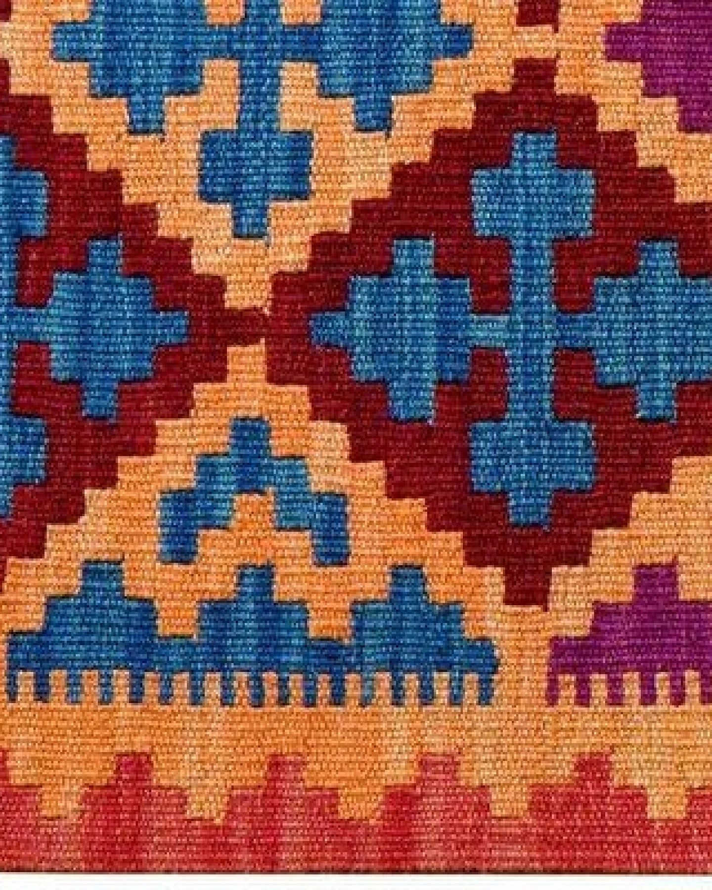 Kelim Gashgai Mehrfarbig „Rugtales“ aus Schurwolle, 62x101 cm – Ansicht 4