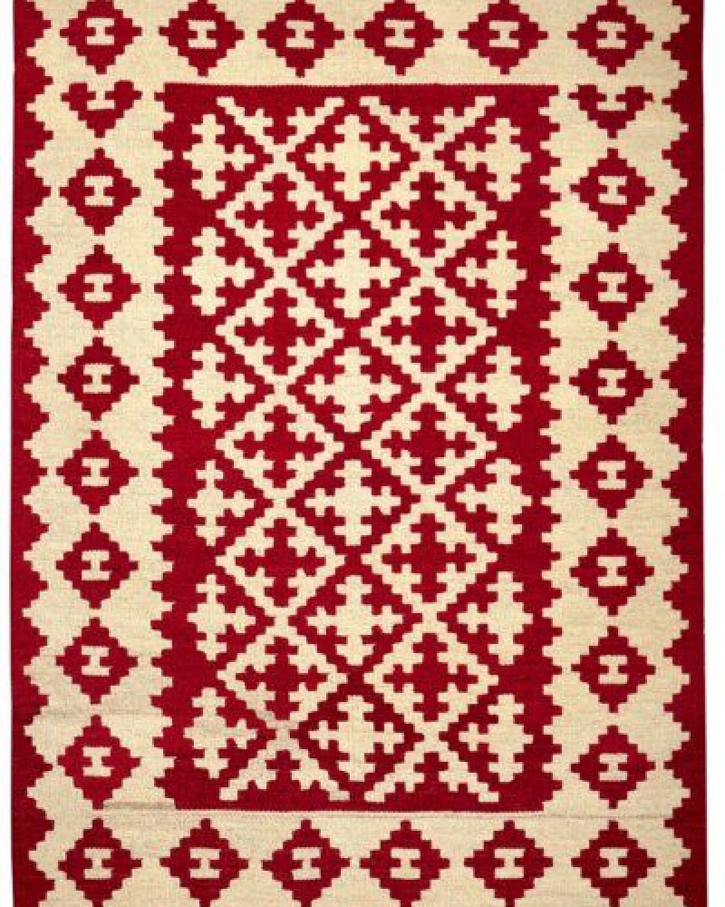Kelim Gashgai Rot „Rugtales“ aus Schurwolle, 105x152 cm – Ansicht 3
