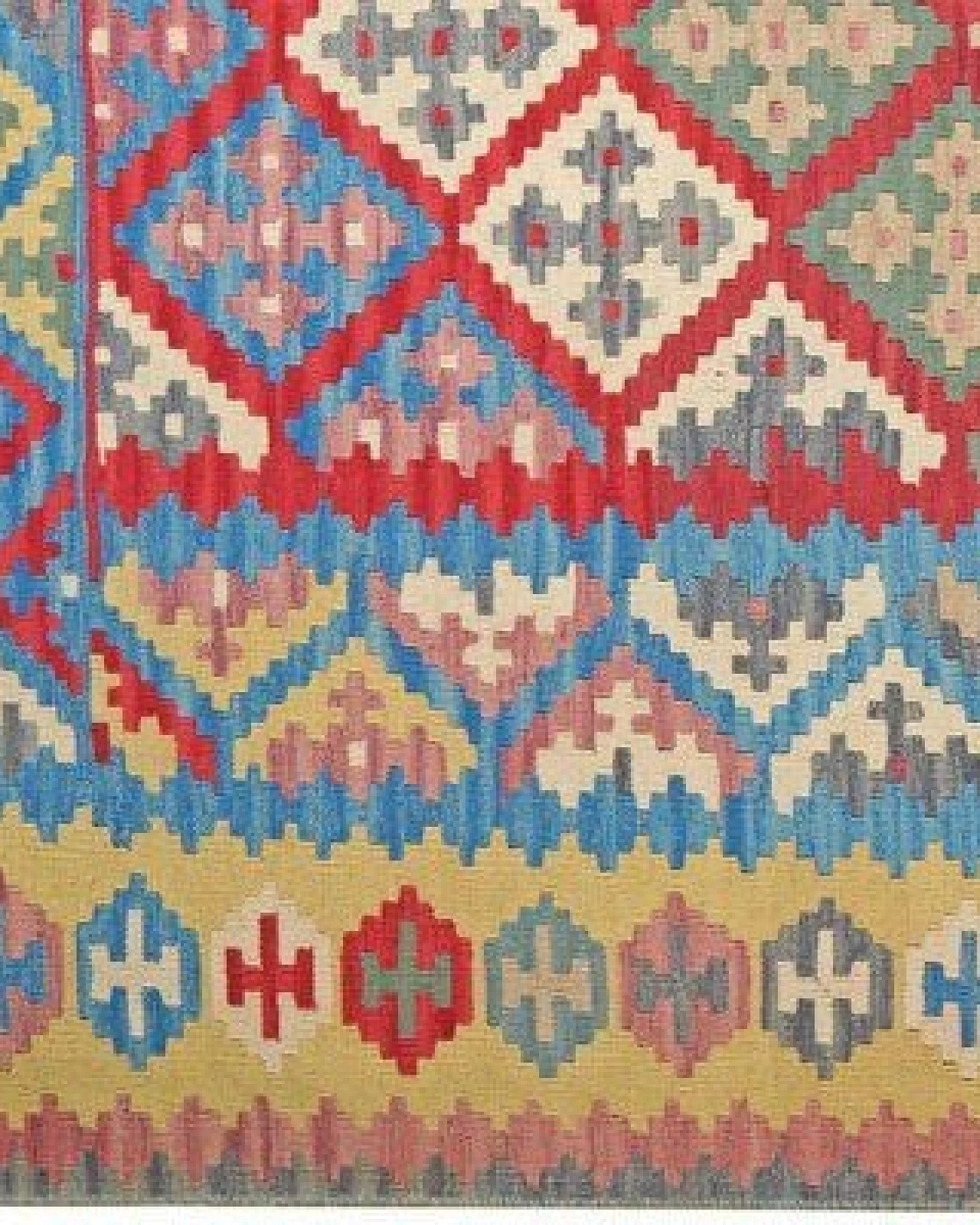 Kelim Gashgai Rot „Rugtales“ aus Schurwolle, 197x289 cm – Ansicht 4