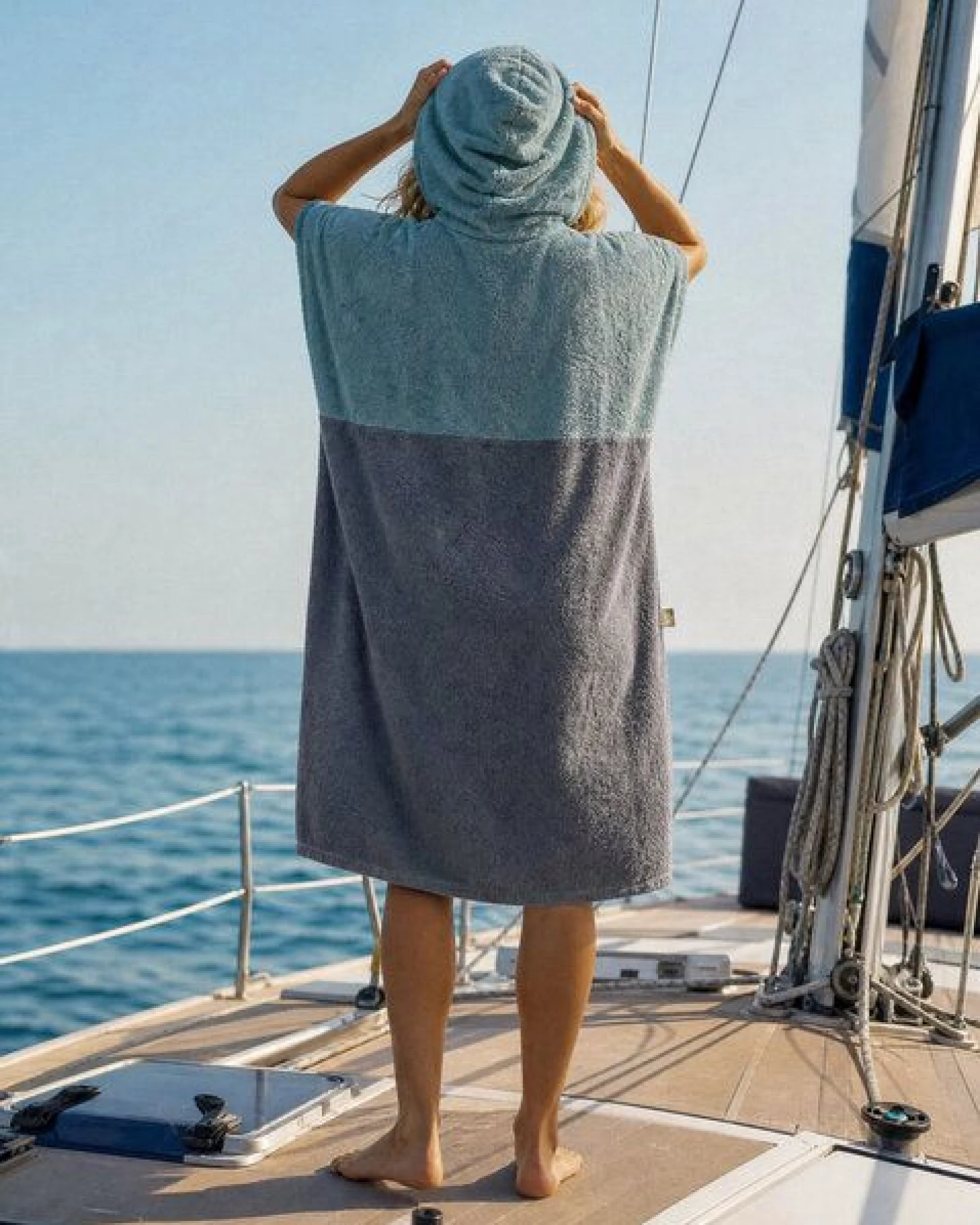 Zeachild Surfponcho Anuenue Unisex Bio-Frotte – Ansicht 3