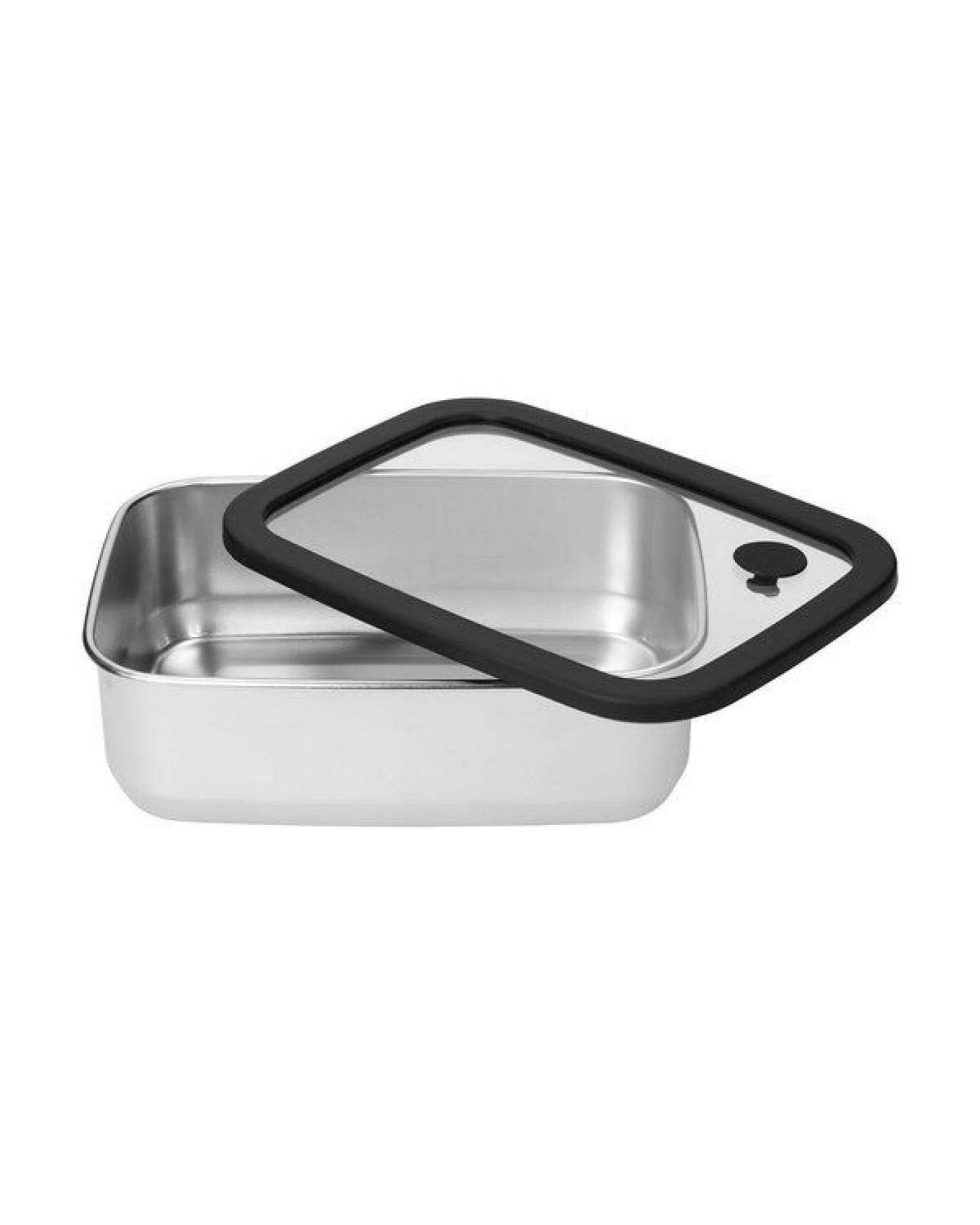 elasto Edelstahl Lunchbox mit Glasdeckel - auslaufsichere Brotdose – Ansicht 2