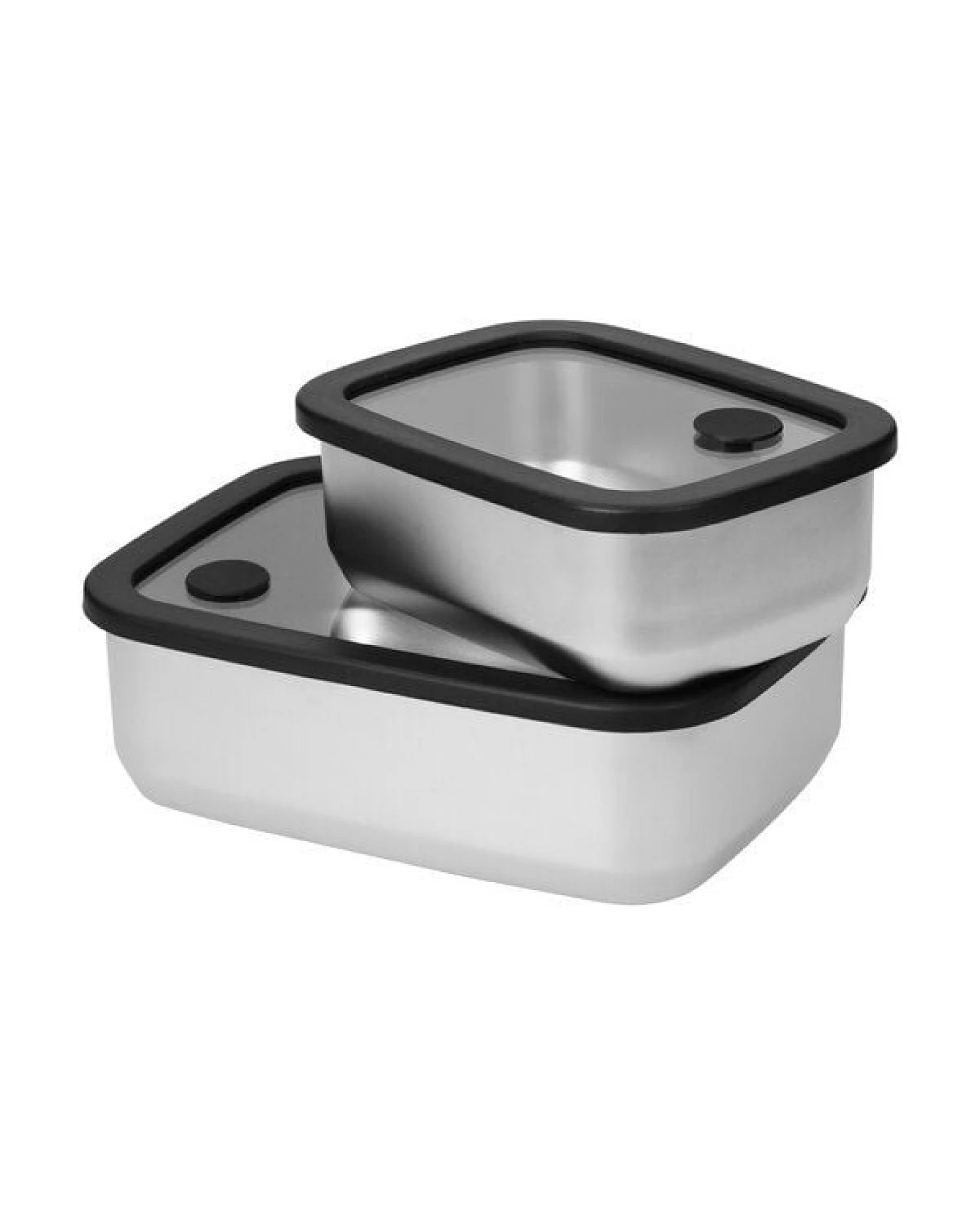 elasto Edelstahl Lunchbox mit Glasdeckel - auslaufsichere Brotdose – Ansicht 3