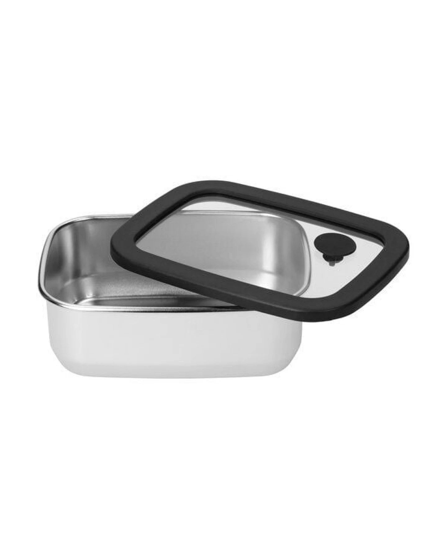 elasto Edelstahl Lunchbox mit Glasdeckel - auslaufsichere Brotdose – Ansicht 2