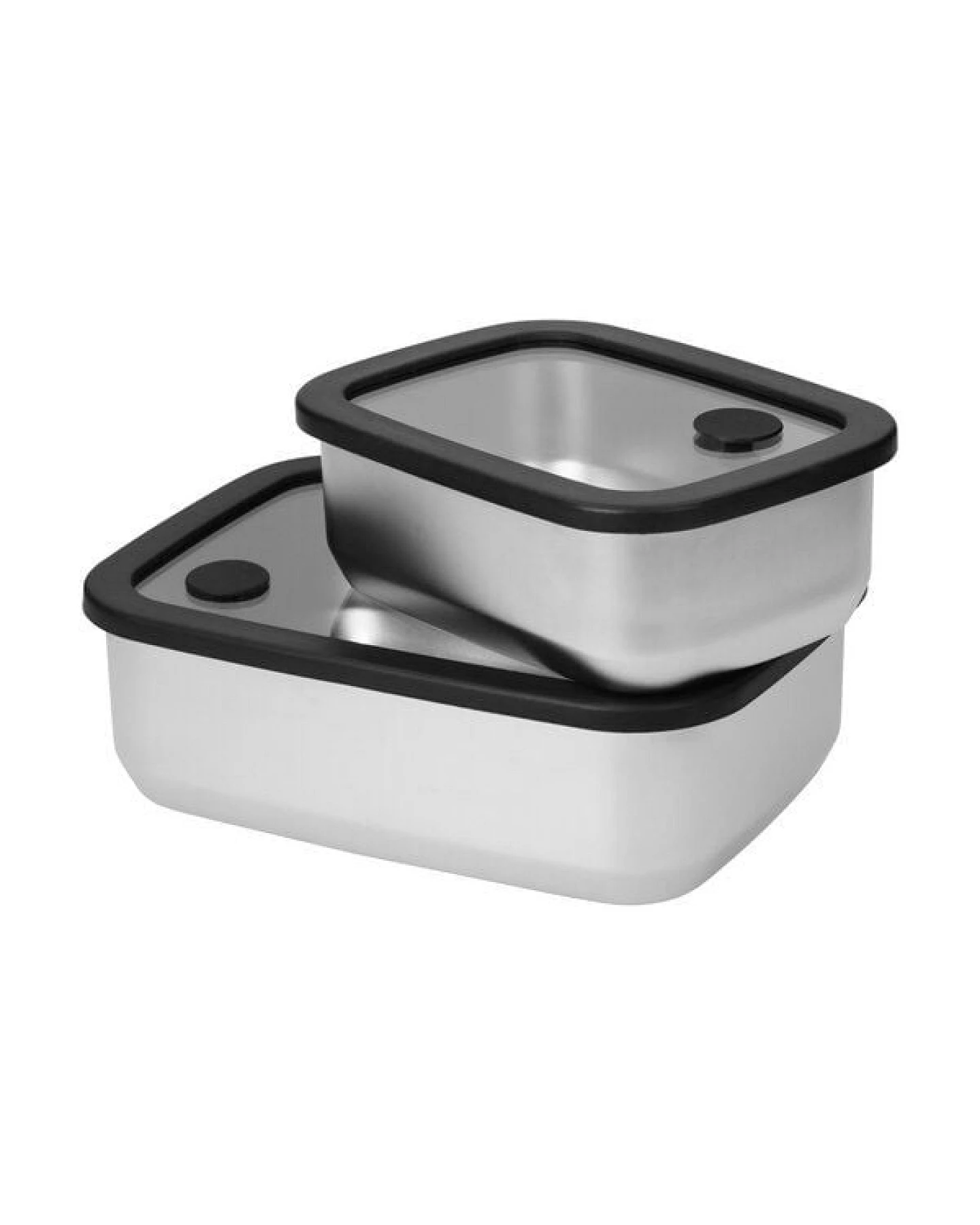 elasto Edelstahl Lunchbox mit Glasdeckel - auslaufsichere Brotdose – Ansicht 3