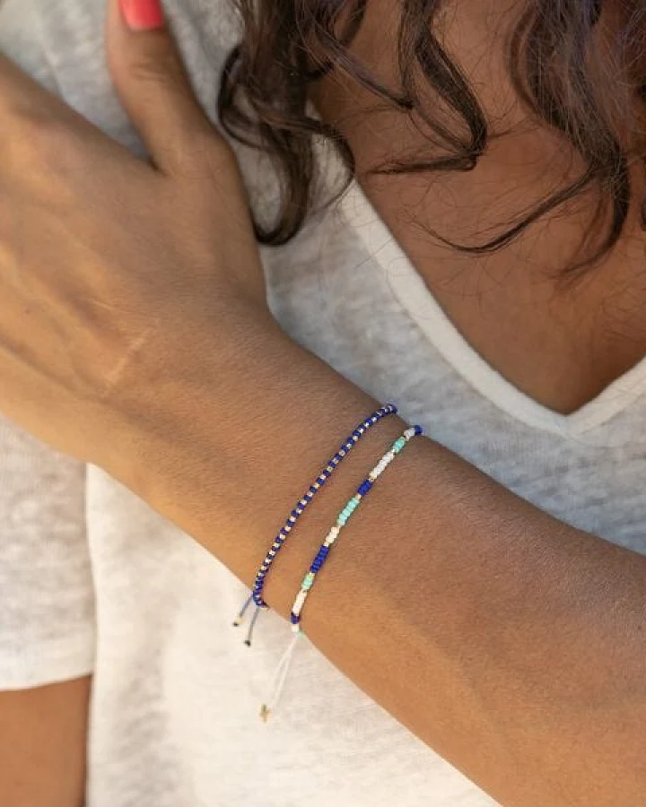 juni Blaues Armband-Set "Thalassa" - handgemacht in Deutschland