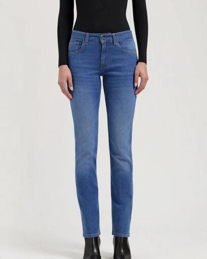 MUD Jeans Jeans Slim LOGAN High Fit aus einem Baumwolle / Tencel Mix