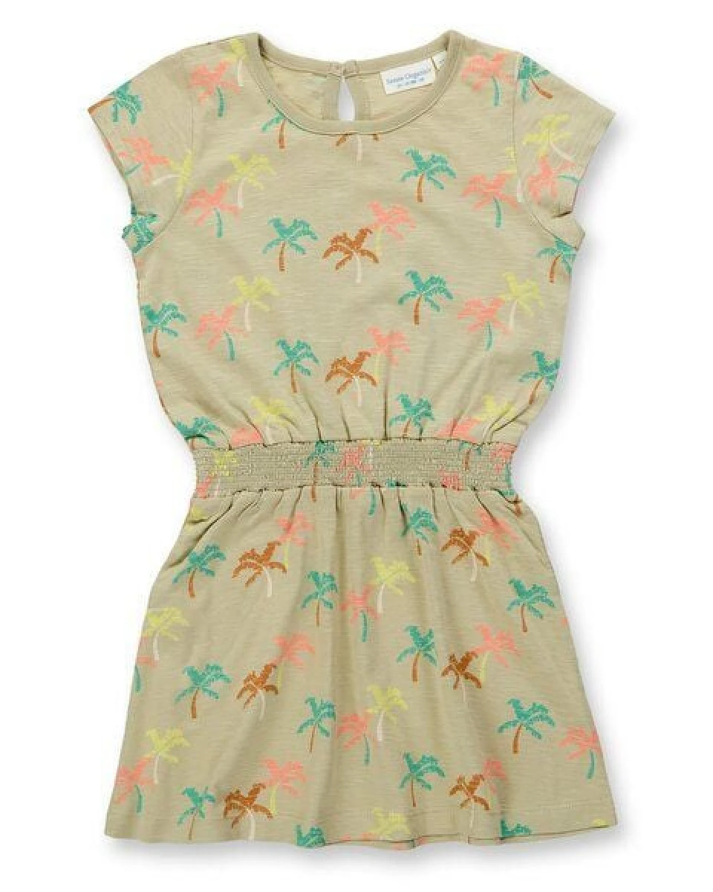 Sense Organics Kinder Sommerkleid mit Palmen-Druck Bio Baumwolle – Ansicht 2