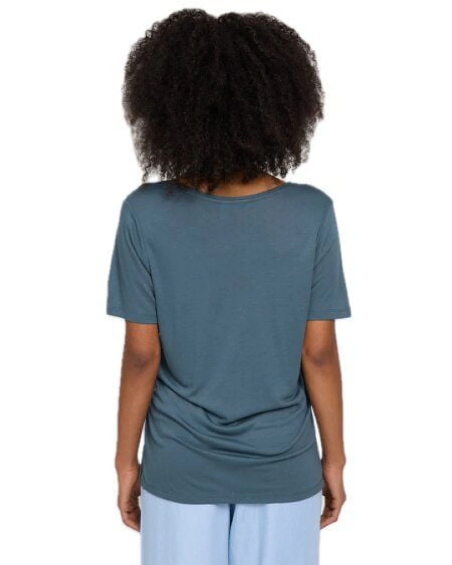Mazine V-Ausschnitt T-Shirt aus Ecovero – Ansicht 4
