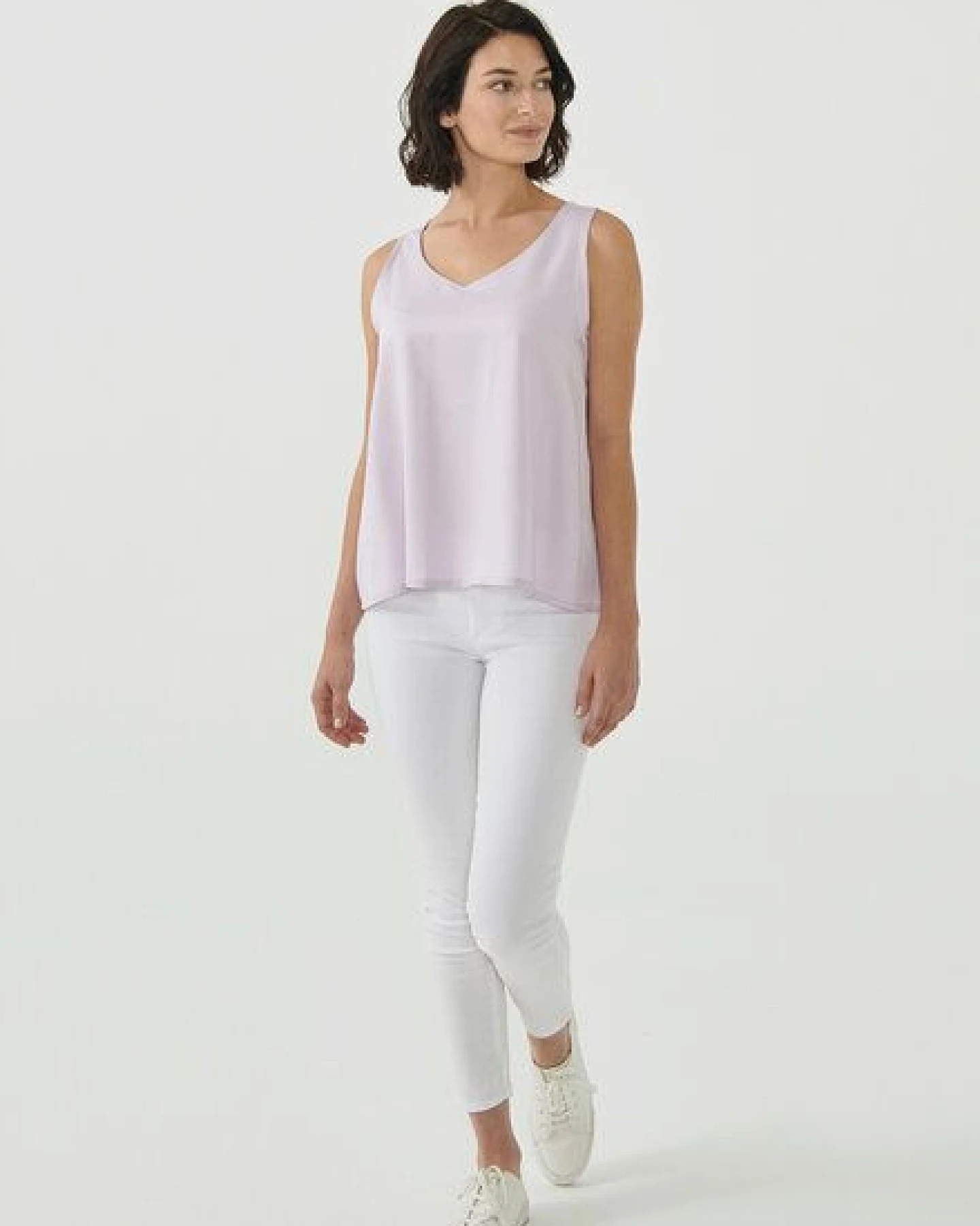 ORGANICATION Ärmellose Bluse aus TENCEL Lyocell – Ansicht 2