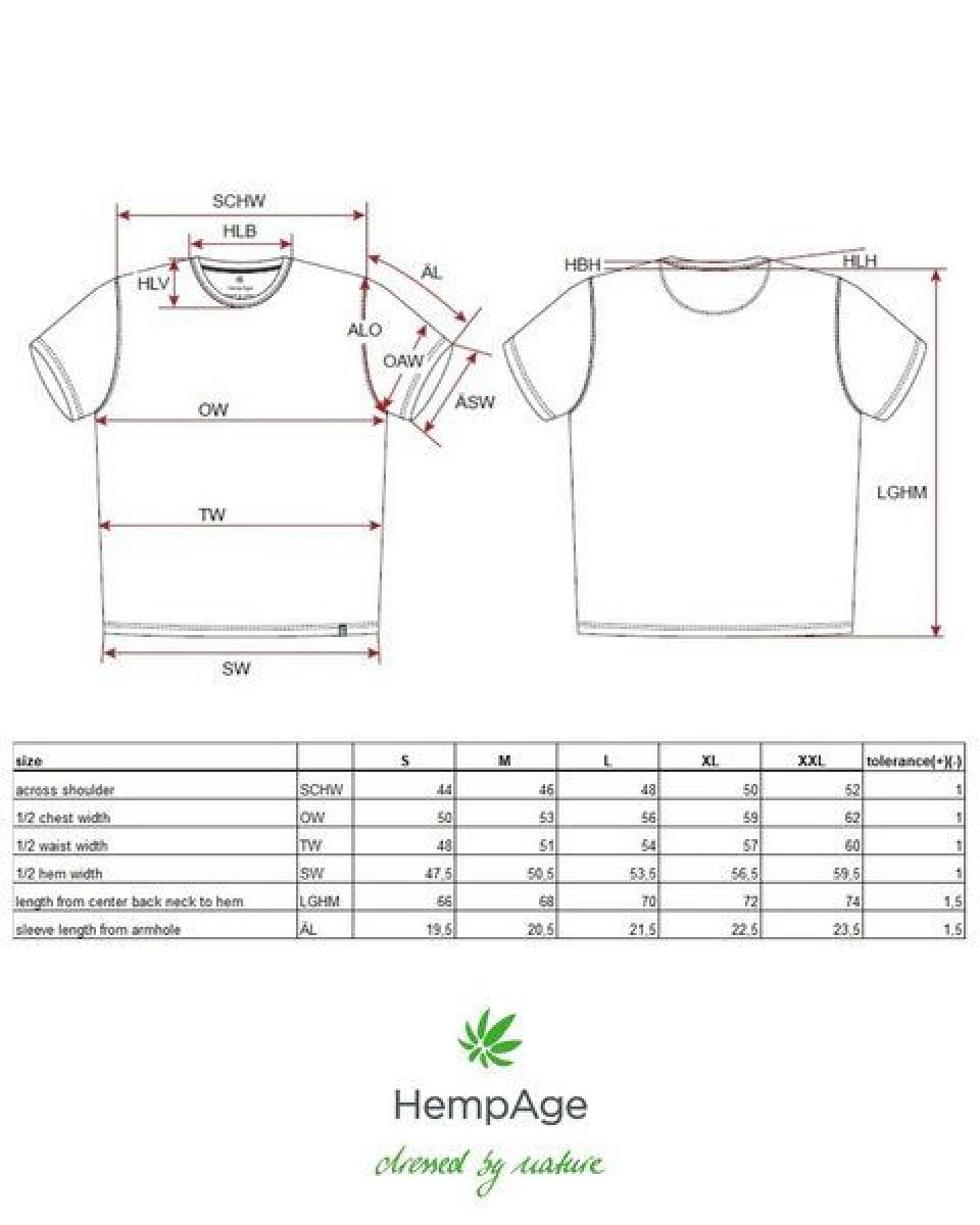 HempAge T-Shirt Hanf/Bio-Baumwolle – Ansicht 3