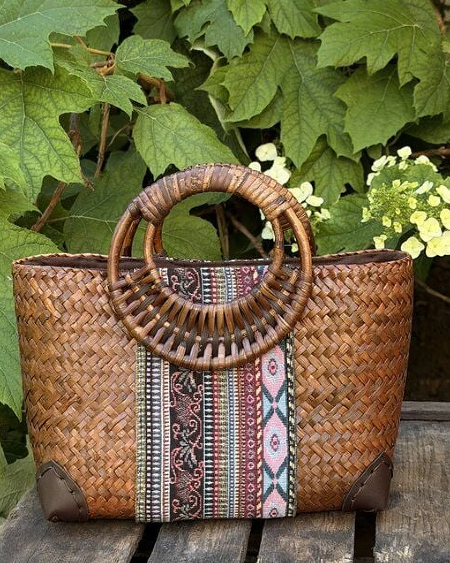 Der Lindwurm Handtasche Adèle aus Seggengras – Ansicht 2