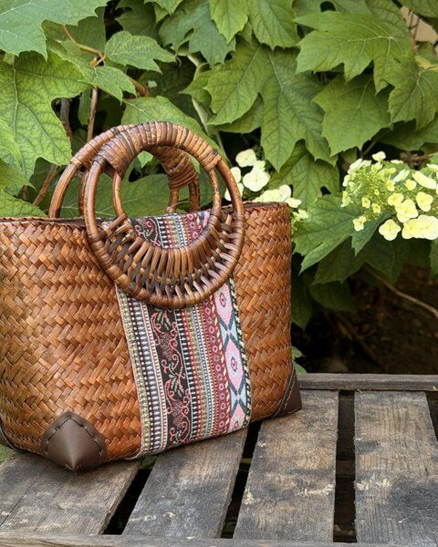 Der Lindwurm Handtasche Adèle aus Seggengras – Ansicht 3