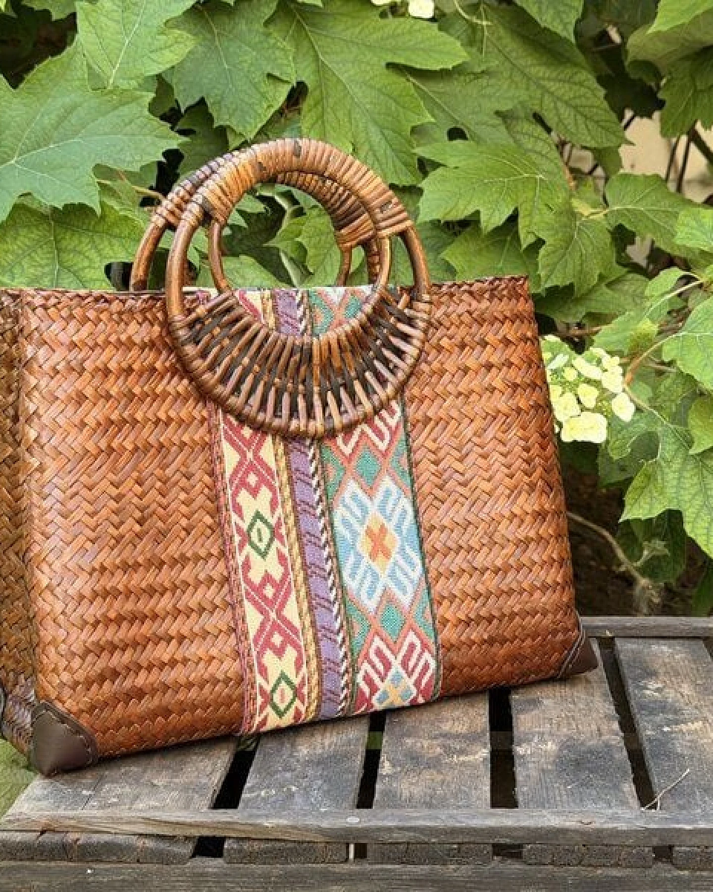 Der Lindwurm Handtasche Adèle aus Seggengras – Ansicht 3