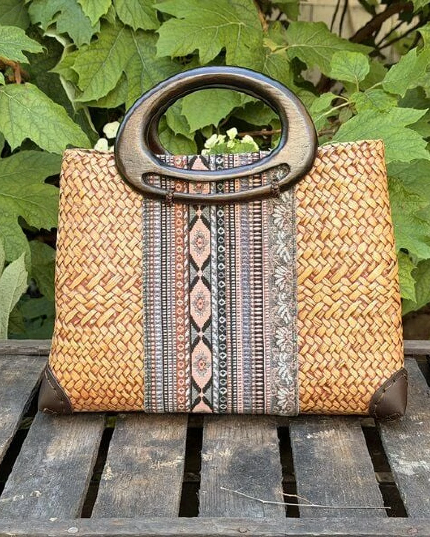 Der Lindwurm Handtasche Adèle aus Seggengras – Ansicht 2