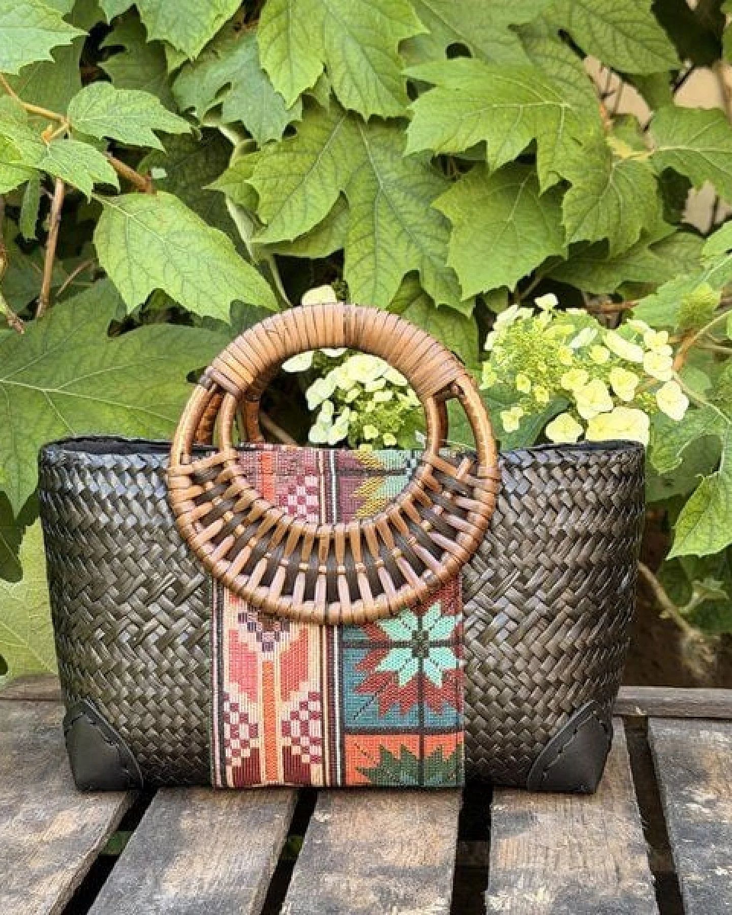 Der Lindwurm Handtasche Adèle aus Seggengras – Ansicht 3