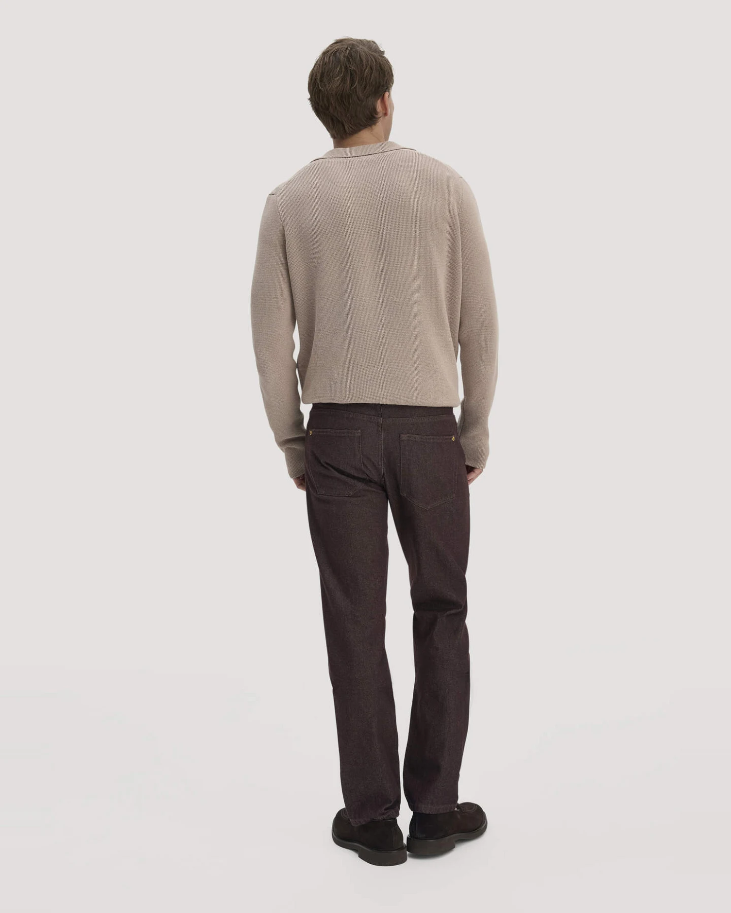 hessnatur Herren Jeans BEN Regular Straight aus Bio-Denim - braun - Größe 36/32 – Ansicht 2