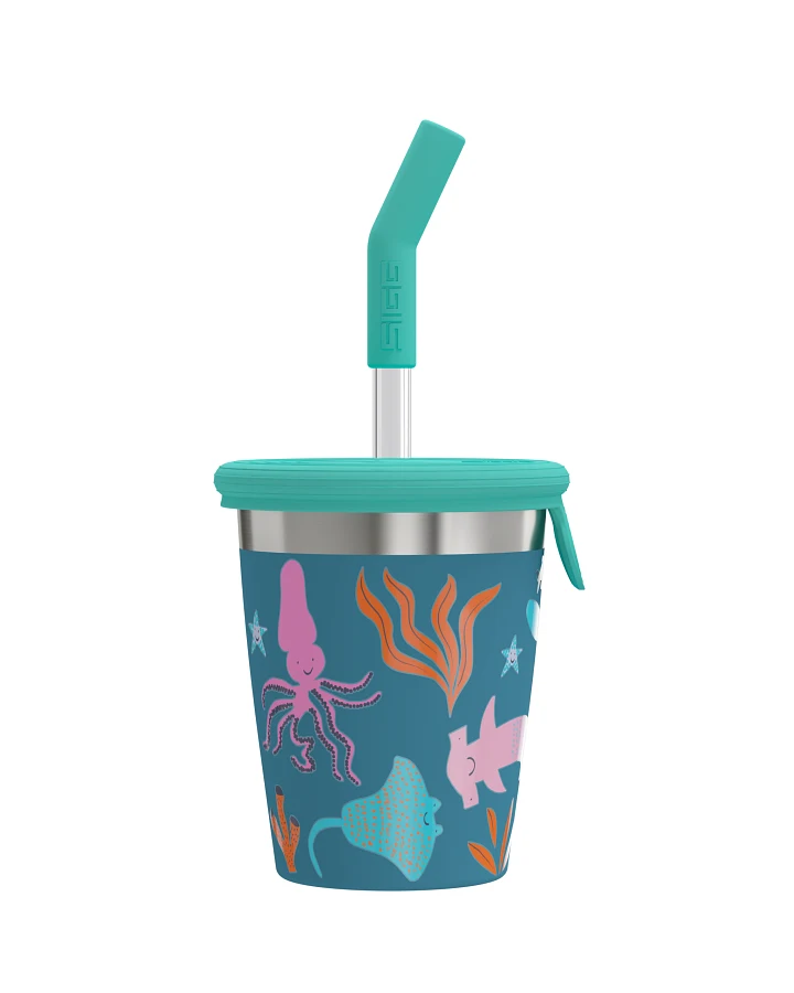 Kinderbecher Kids Straw Cup Blue World 0.35 L