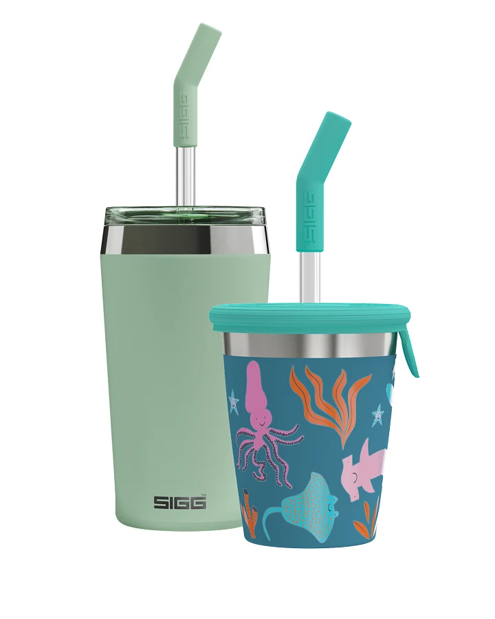 Bundle Family Bundle Helia – Milky Green & Kids Straw Cup Blue World