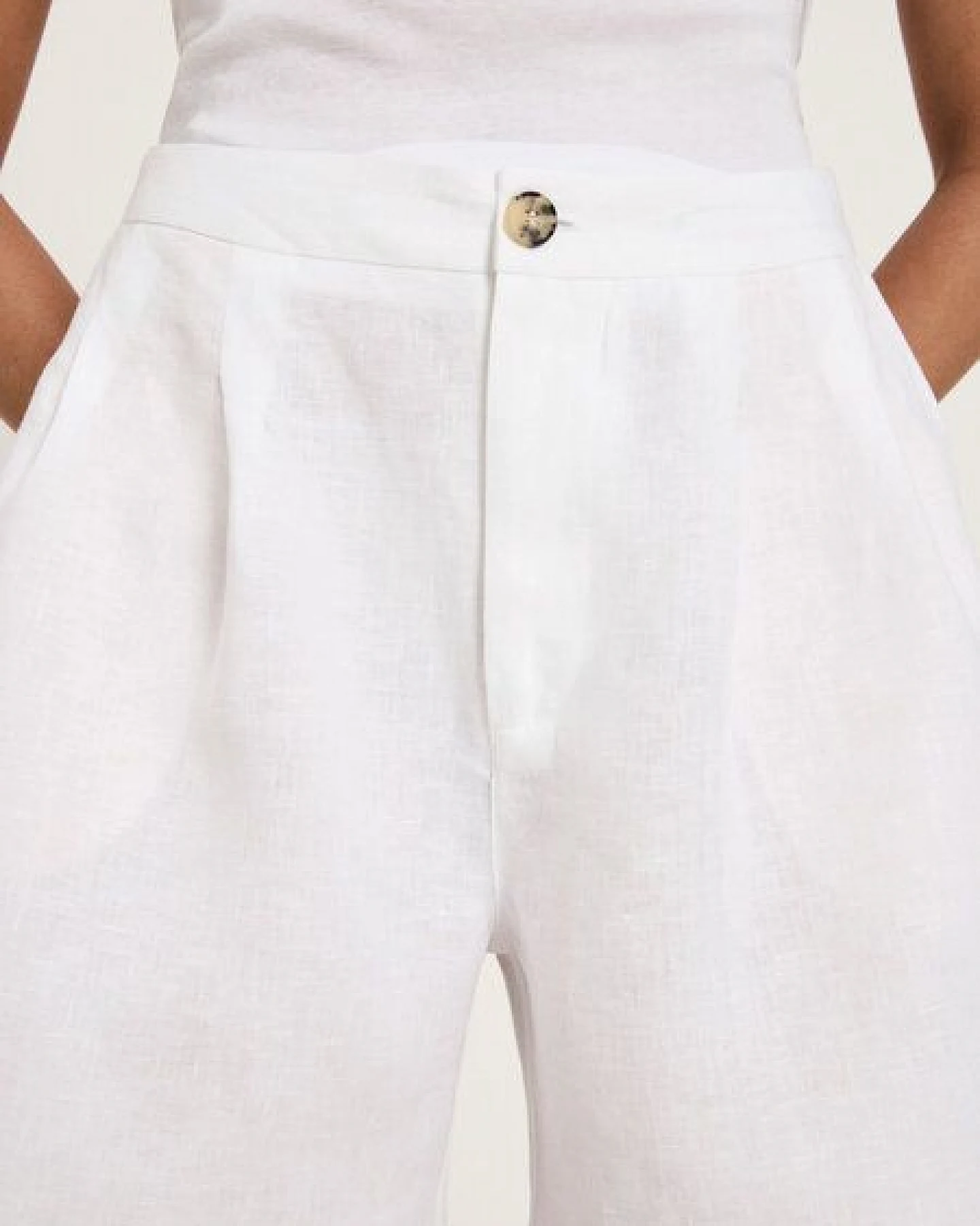LANIUS Shorts (GOTS) aus Bio-Leinen – Ansicht 4