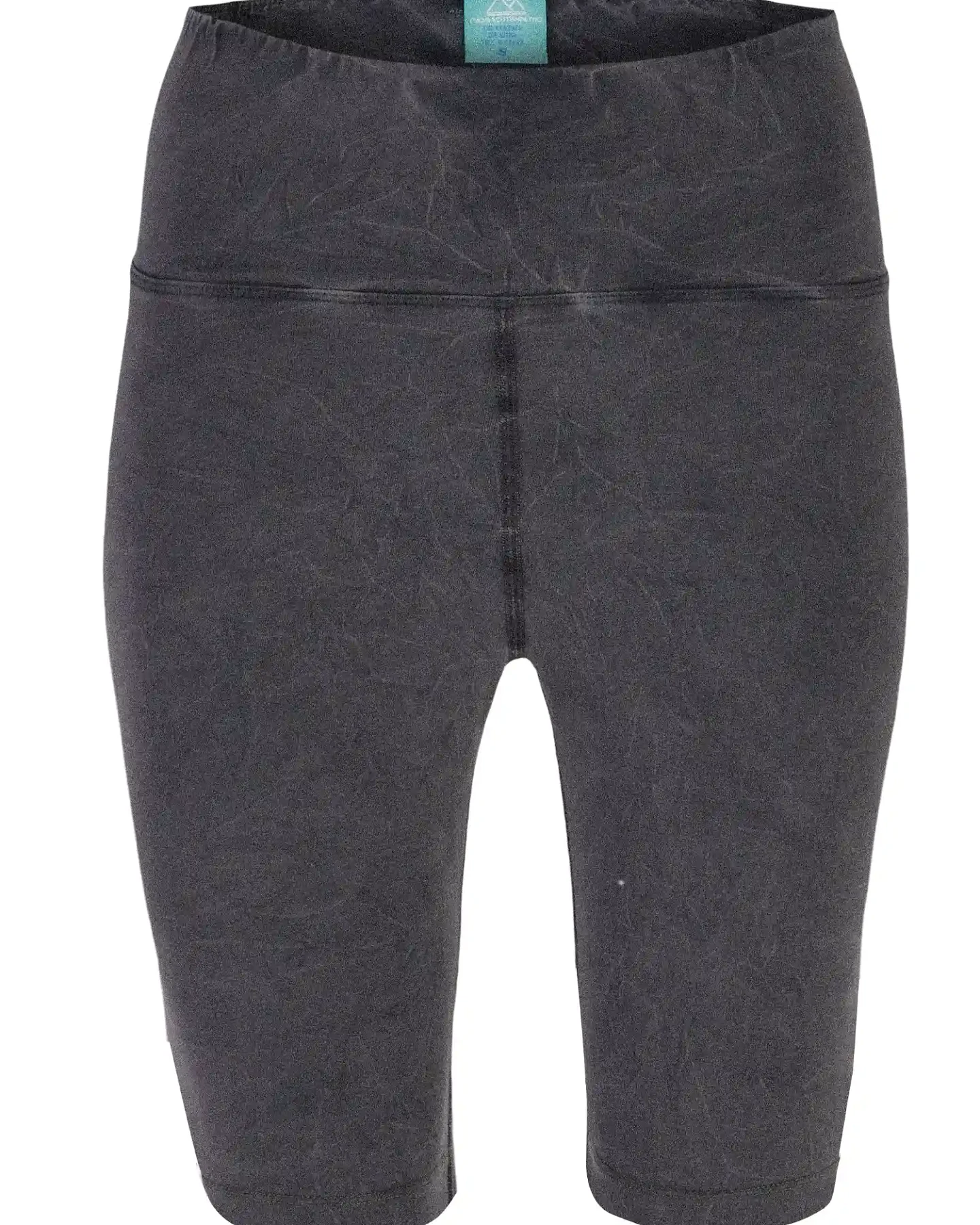 nice to meet me Damen vegan Biker-Shorts Essential Tie-Dye Grau – Ansicht 2