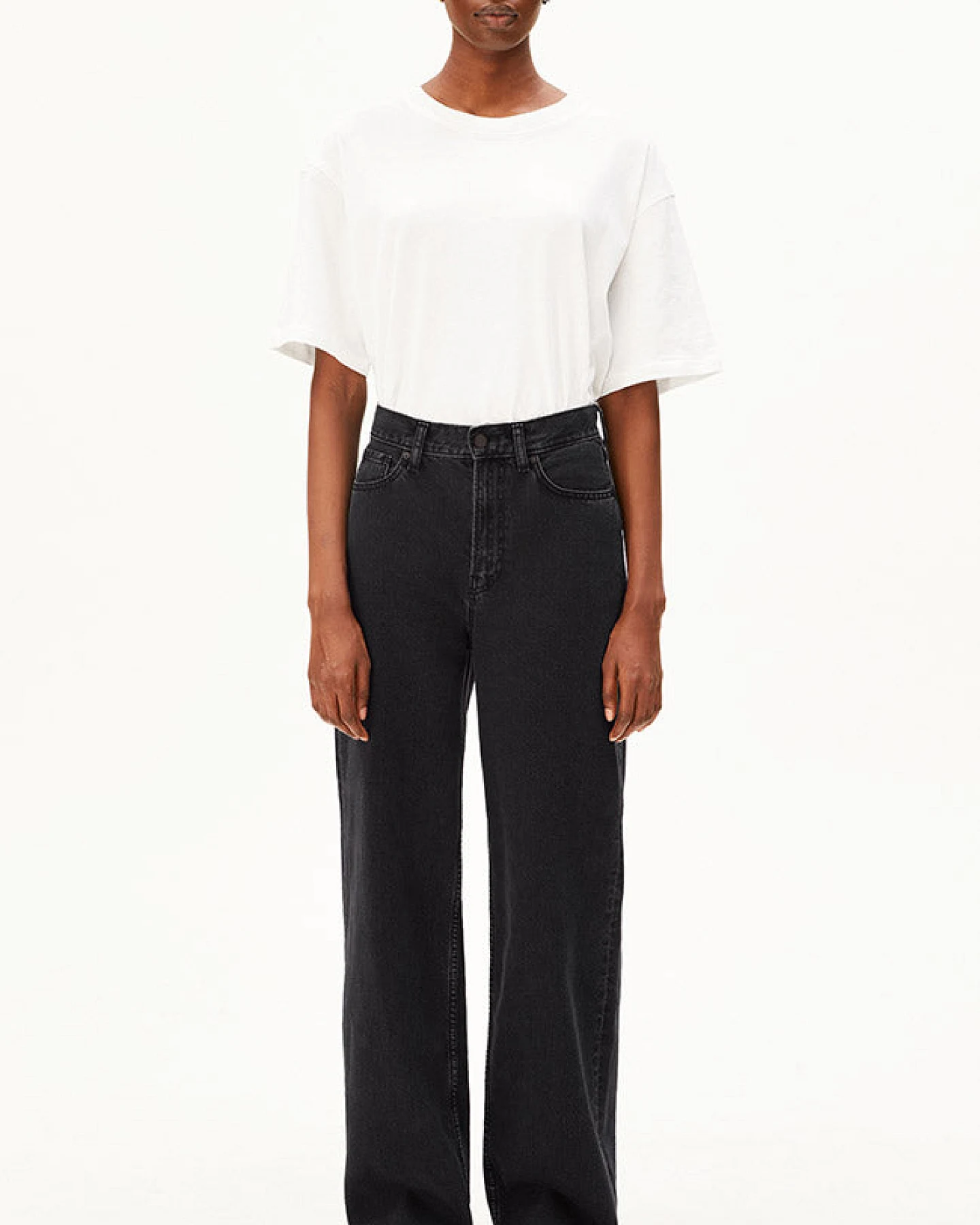ARMEDANGELS Damen vegan Jeans Enijaa Ebony Black – Ansicht 2