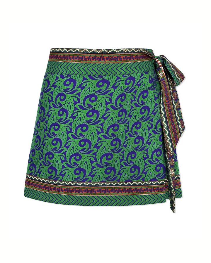 el.résidu Damen vegan Rock Amira Grün/Blau