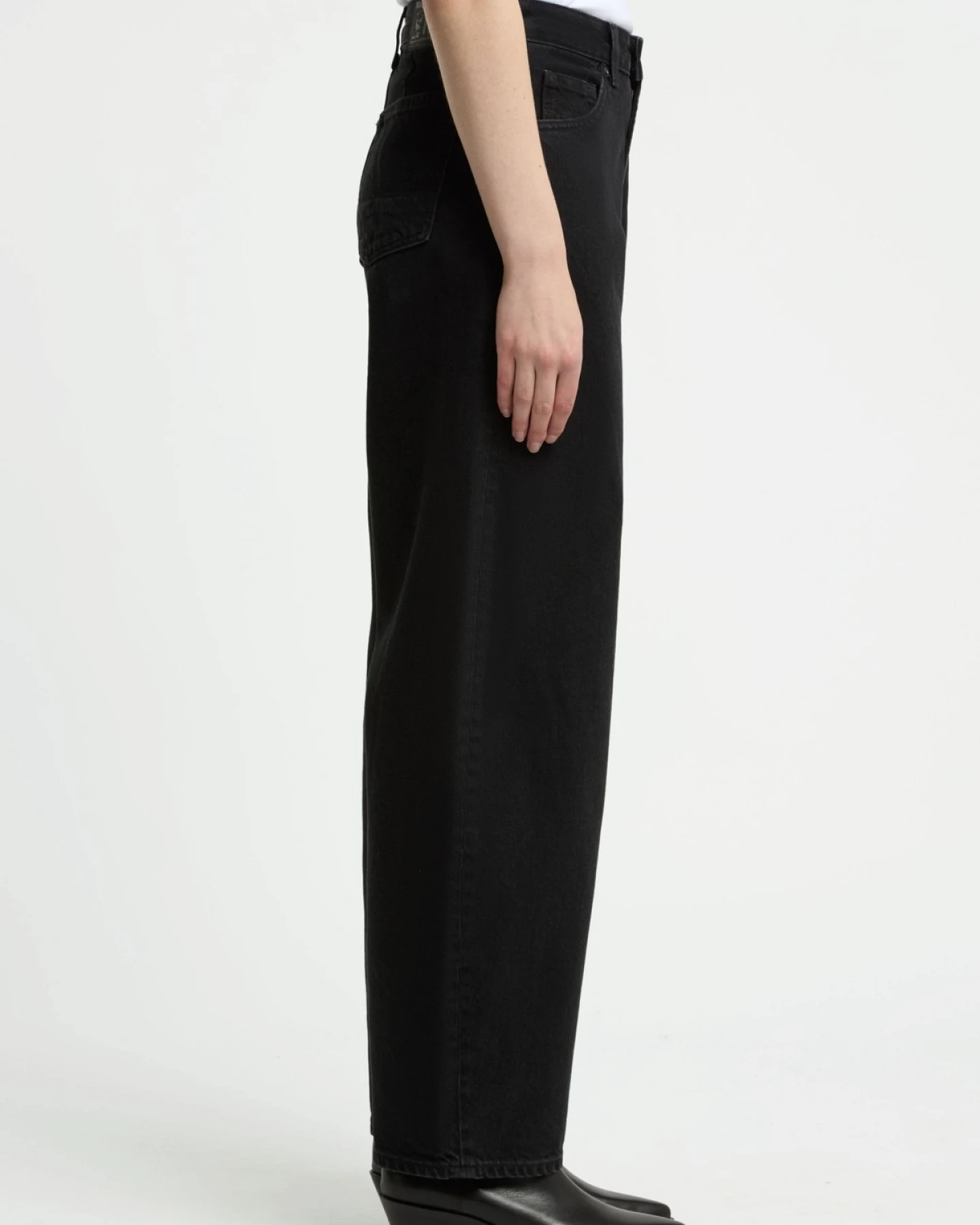 Jeans Leila Cropped Holo Black Used – Ansicht 4