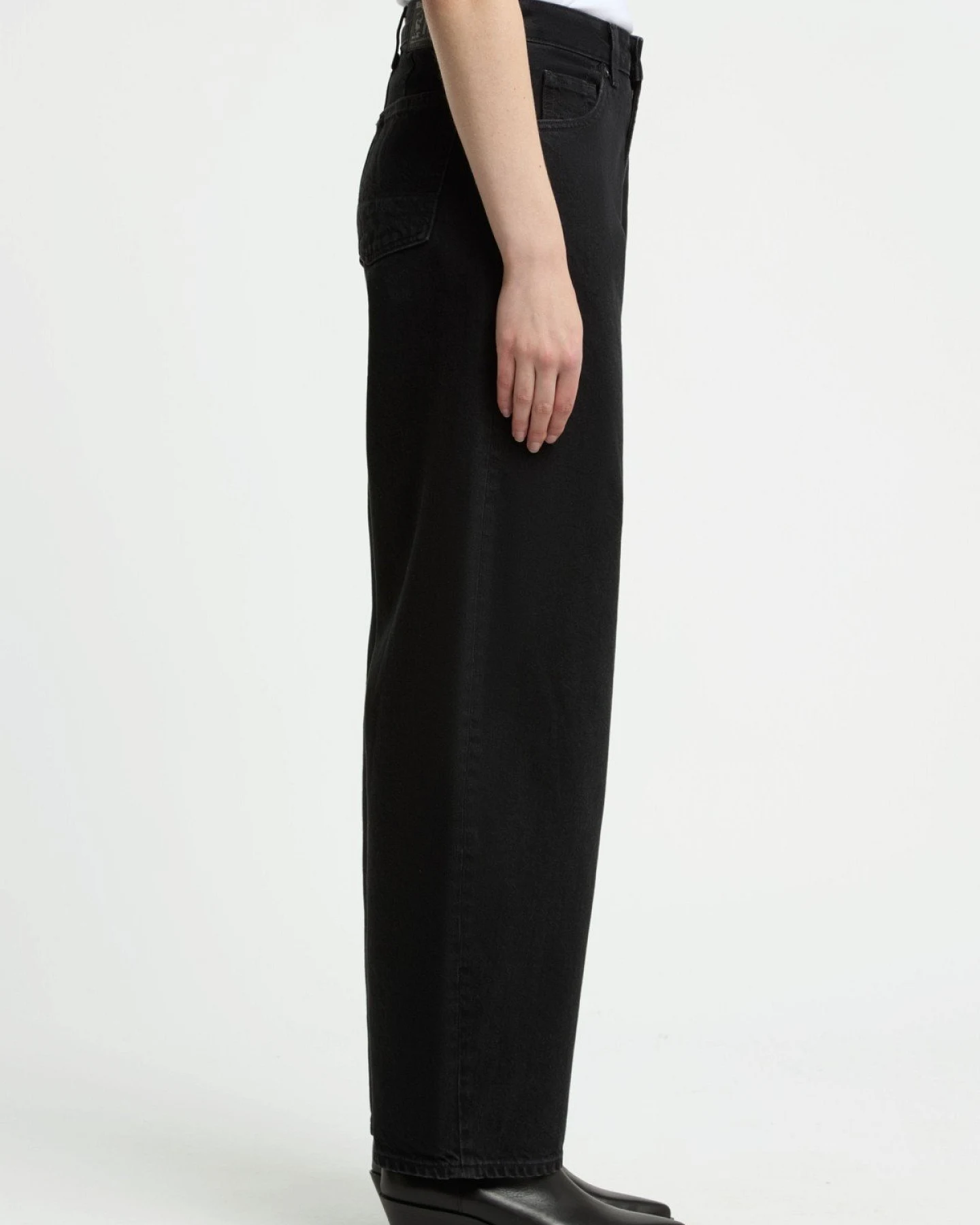 Jeans Leila Cropped Holo Black Used – Ansicht 5