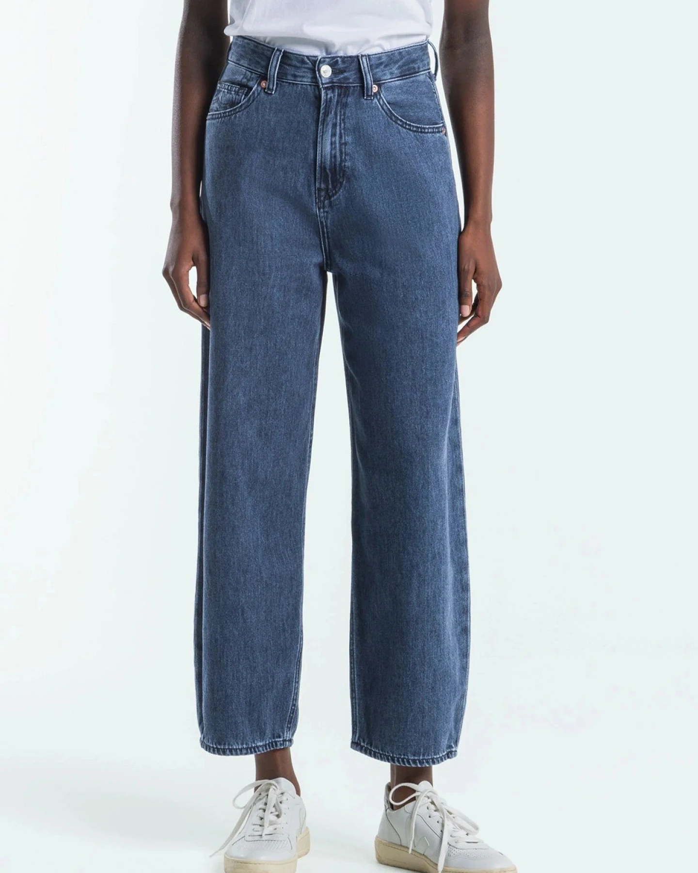 Jeans Leila Cropped Alex Dark Worn – Ansicht 2