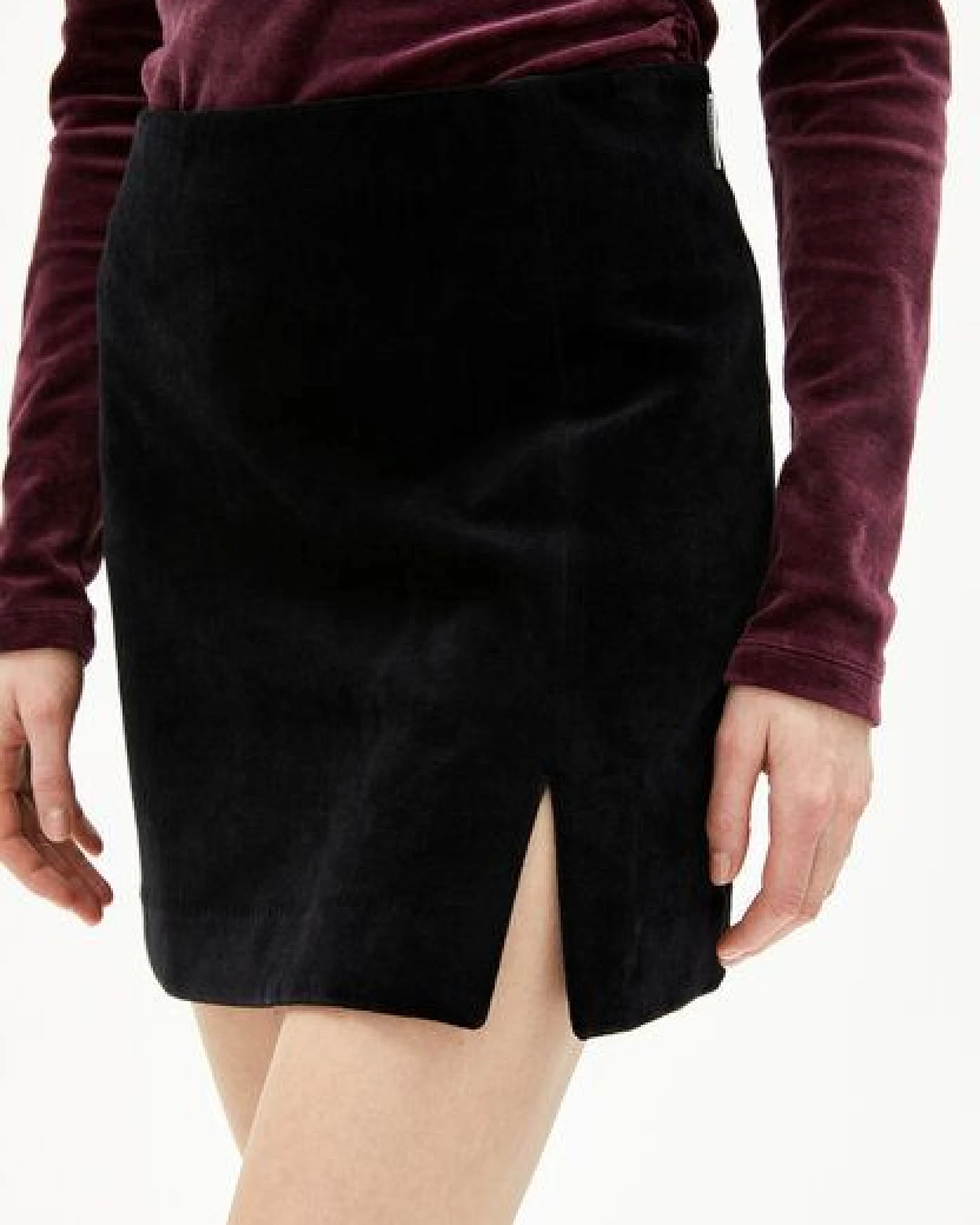 ARMEDANGELS VANJARAA VELVET Damen Jerseyrock aus Bio-Baumwoll Mix – Ansicht 3