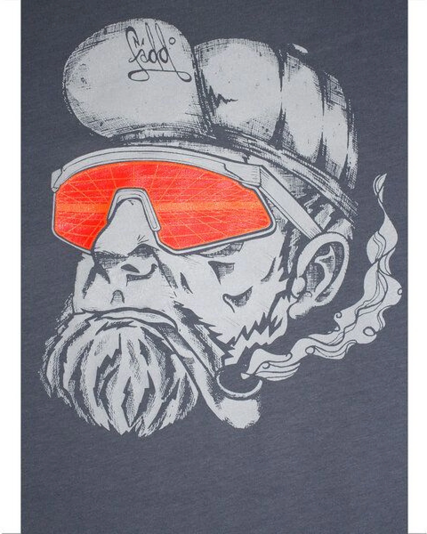 FÄDD Herren T-Shirt Rundhals aus Bio-Baumwolle "Fläsch Hipster Hans" Blau – Ansicht 2