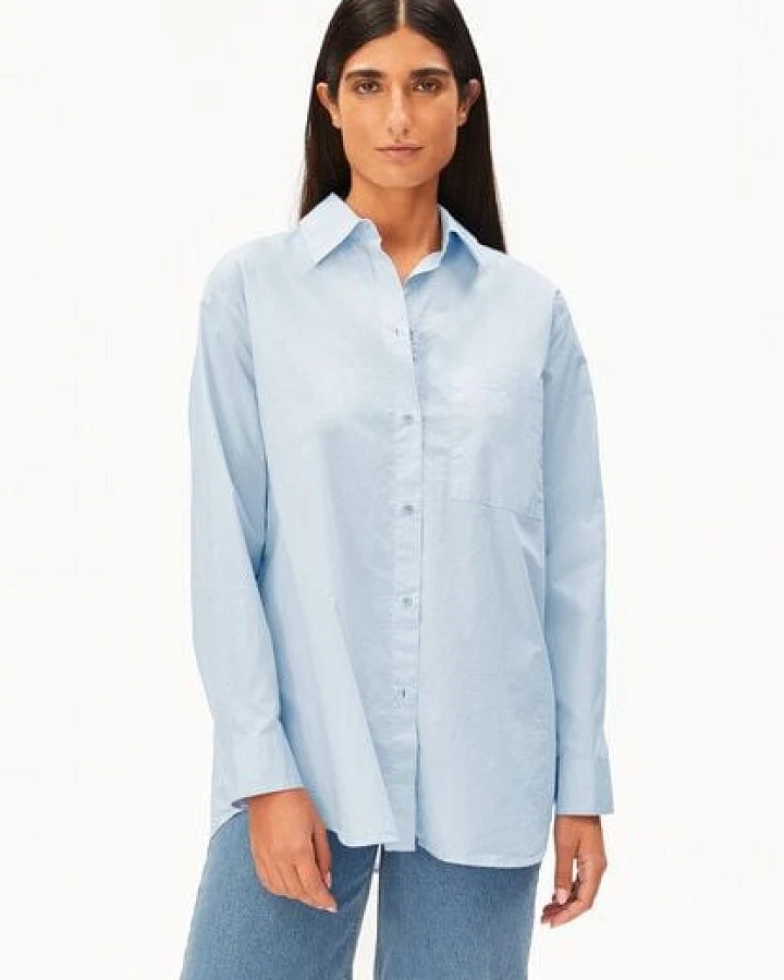 ARMEDANGELS MAALGAA Damen Bluse aus Bio-Baumwolle