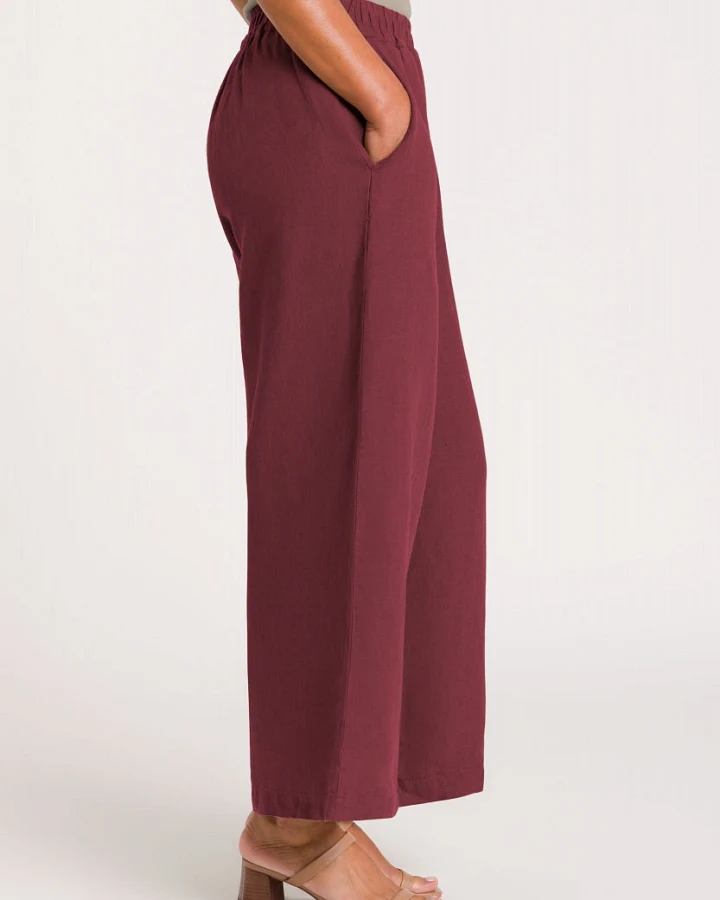 Kings of Indigo Damen vegan Hose Hazel Ruby Wine
