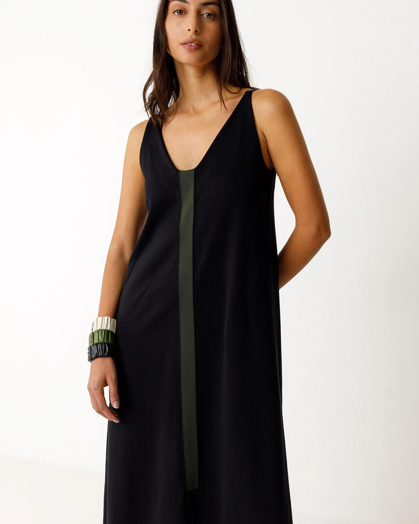 SKFK Damen vegan Kleid Zaine Schwarz – Ansicht 2