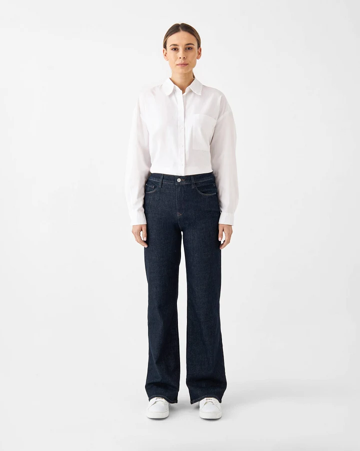 DEW Flared Soft Denim - Classic - Raw Blue