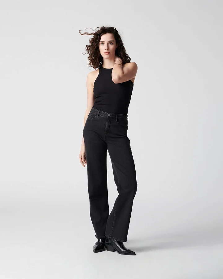 DEW Flared Soft Denim - Classic - Black Denim