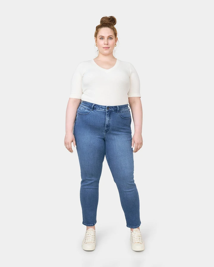 SUN UP Skinny Powerstretch - Curvy - Medium Blue