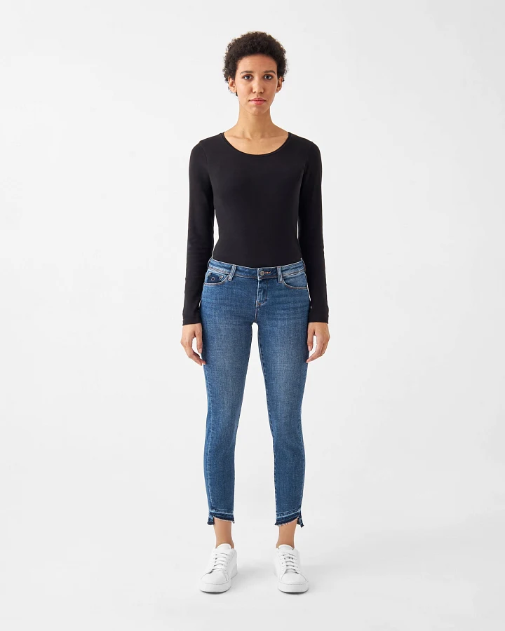 MID SUN Slim Comfortstretch - Design Details - Medium Blue