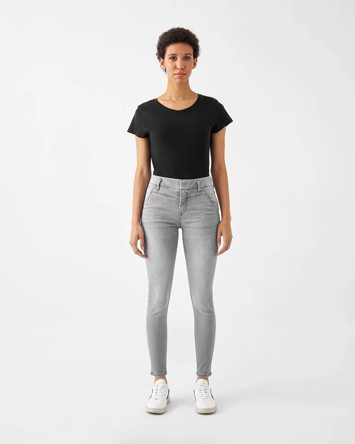 SUN UP Skinny Powerstretch - Design Details - Silver Denim