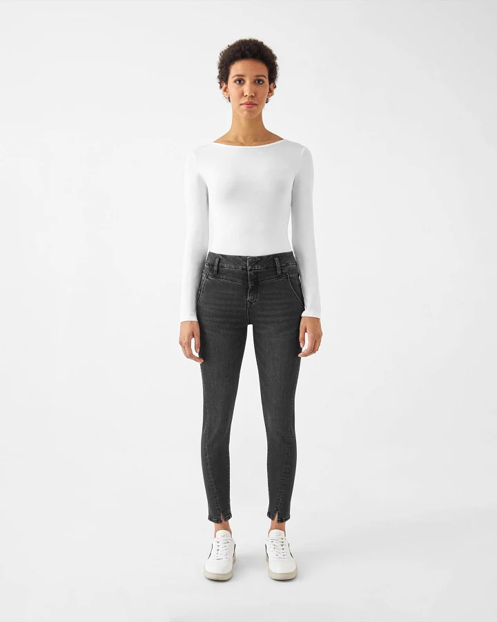 SUN UP Skinny Powerstretch - Design Details - Black Denim