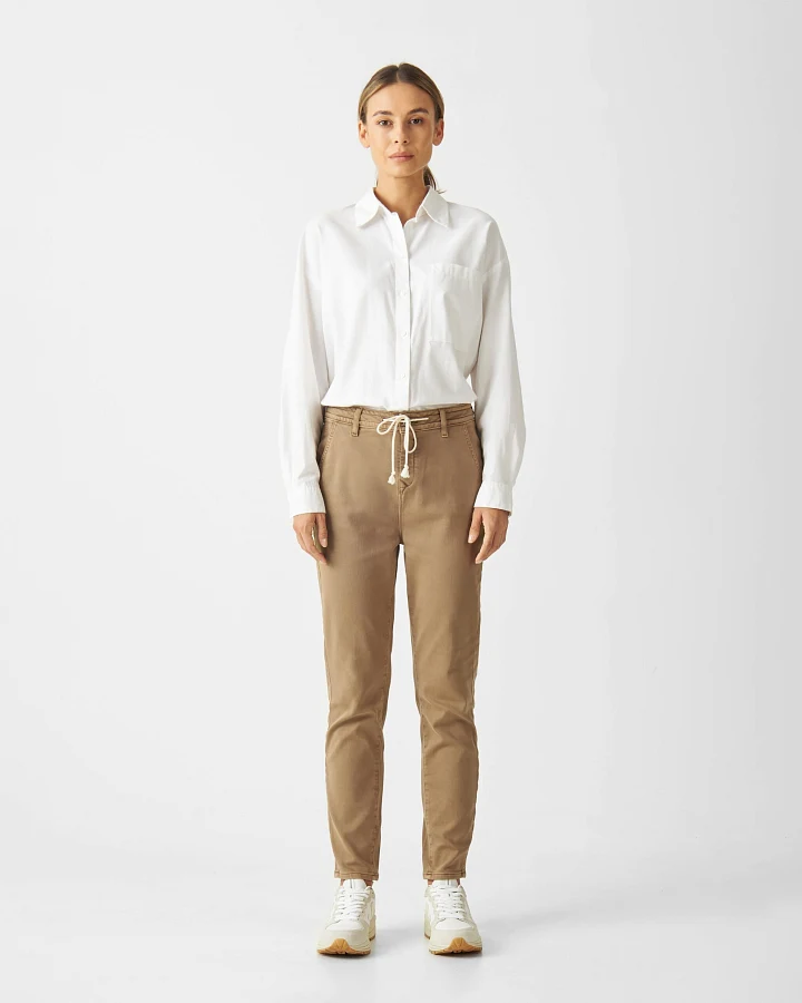 SUNSHINE Tapered Cozy Color Denim - Jogger - Light Camel