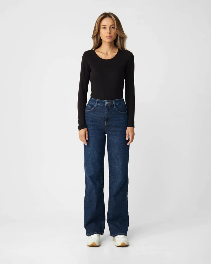 DEW Flared Soft Denim - Classic - Dark Blue