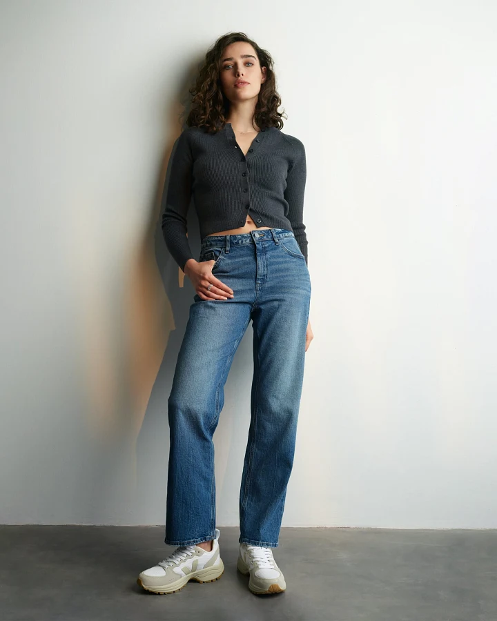 MORNING Slim Straight Minimal Stretch - Classic - Medium Blue